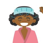 鍼灸を受けている人